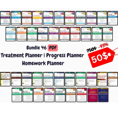 Progress Notes Planner + Homework Planner + Treatment Planner | ULTIMATE BUNDLE 46 | PDF
